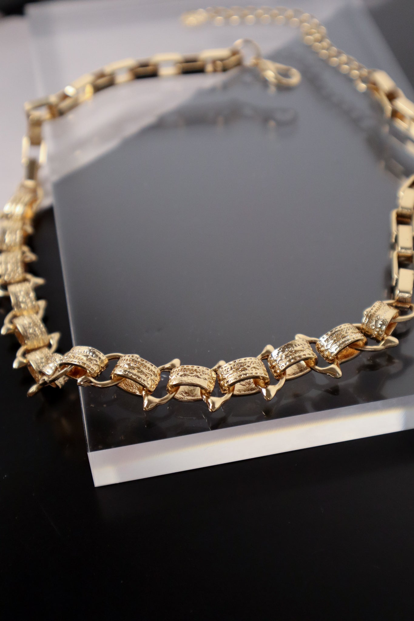 Dylan Box Chain Necklace - GOLD