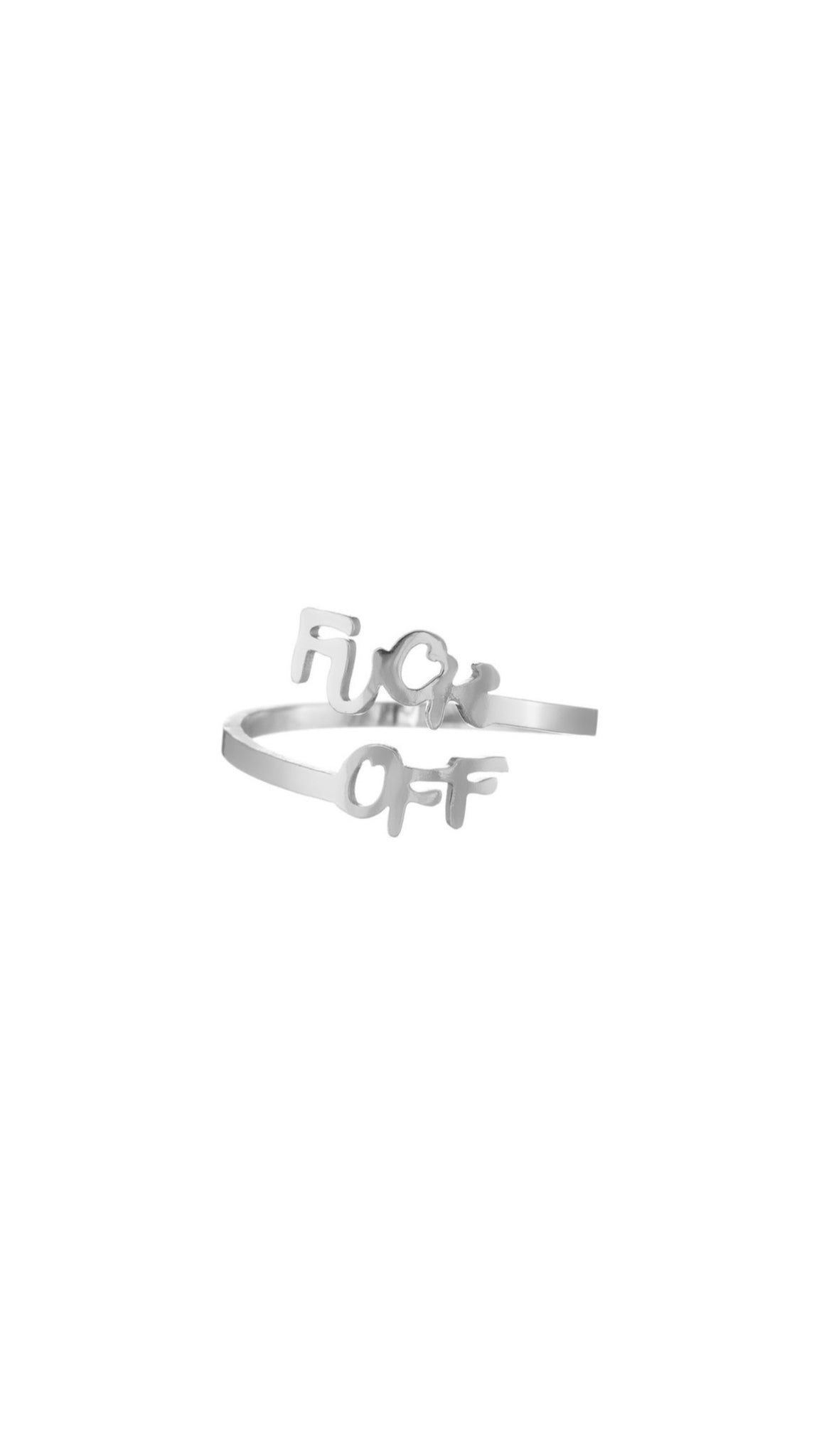 The Word OFF Ring - SILVER/GOLD